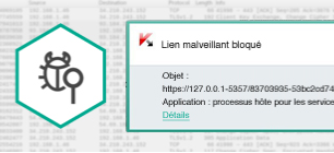 kaspersky internet security - identification des menaces