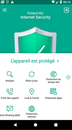 Internet Security sur smartphone